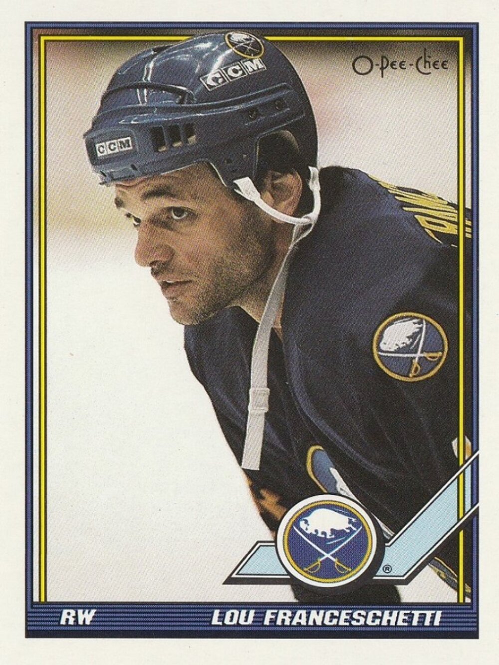 Lou Franceschetti - 1991 O Pee Chee Hockey Card